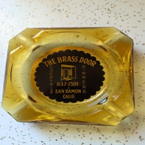 Vintage Brass Door ashtray. We still have the same phone number! 