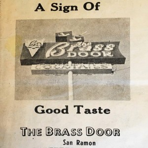 Brass Door Ad in the Valley Pioneer "A sign of good taste" (December 18, 1963) 